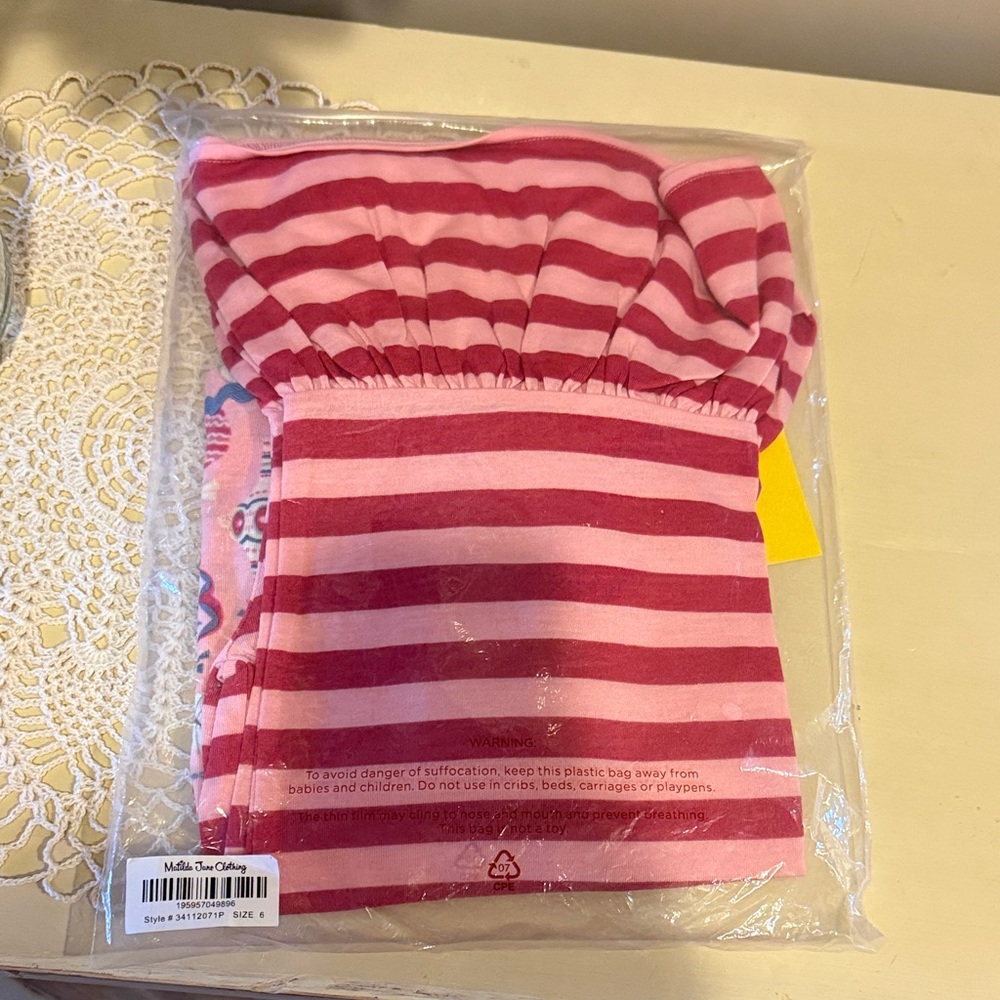 Matilda Jane Pink Holiday Ruffle Pajamas - Picture 2 of 3